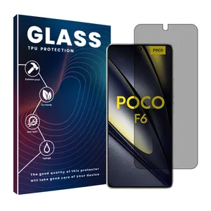Glass Resistant model privacy screen protector suitable for Xiaomi Poco F6 mobile phone