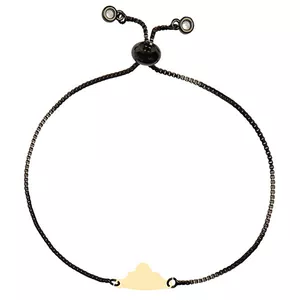 دستبند طلا 18 عیار زنانه الن نار مدل طرح ابر ELN1746
