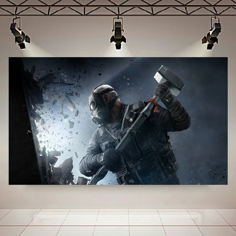 تابلو بوم طرح Game مدل Rainbow six siege کد AR3730