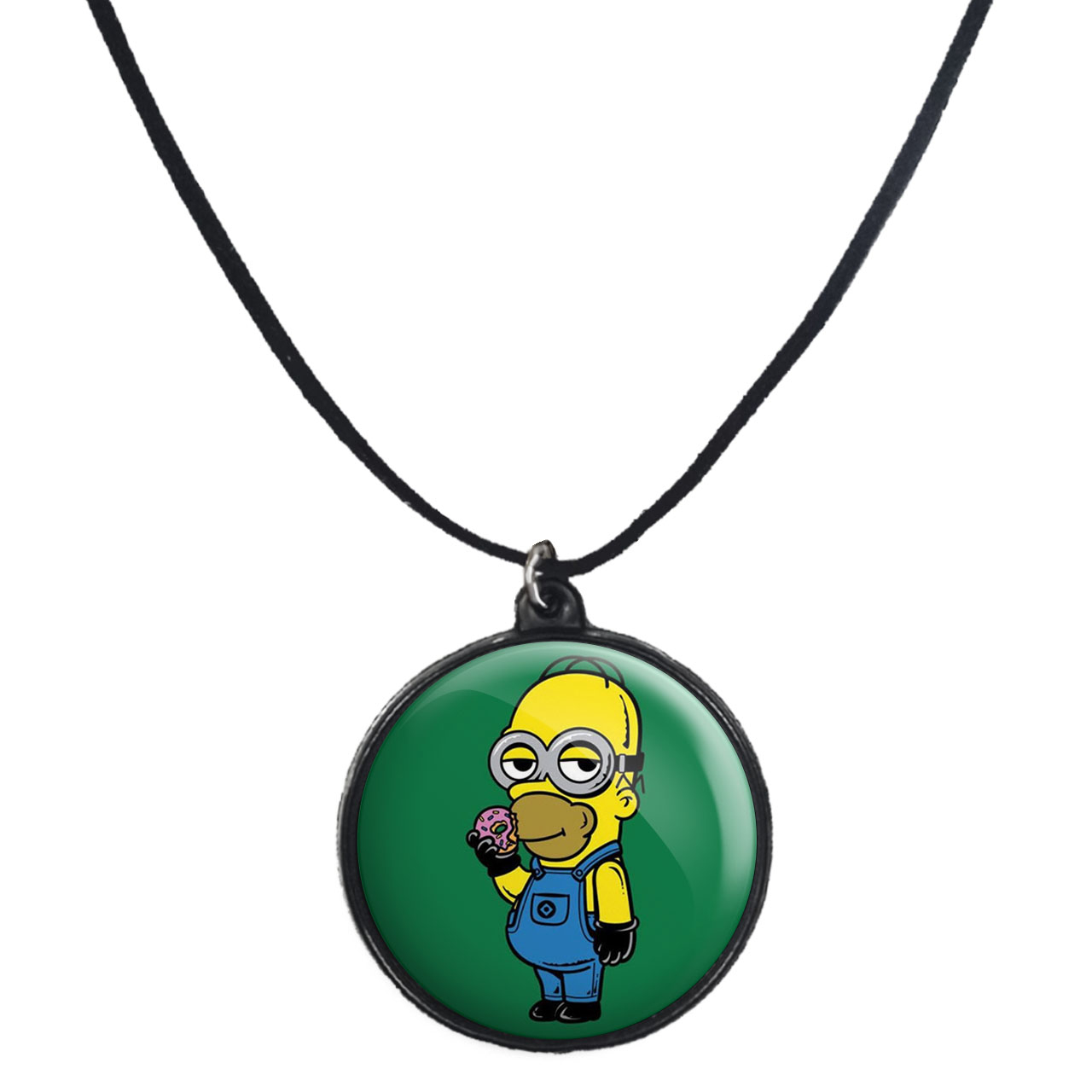 گردنبند پرمانه طرح سیمپسون ها کد pmb.21240 مدل دو طرفه