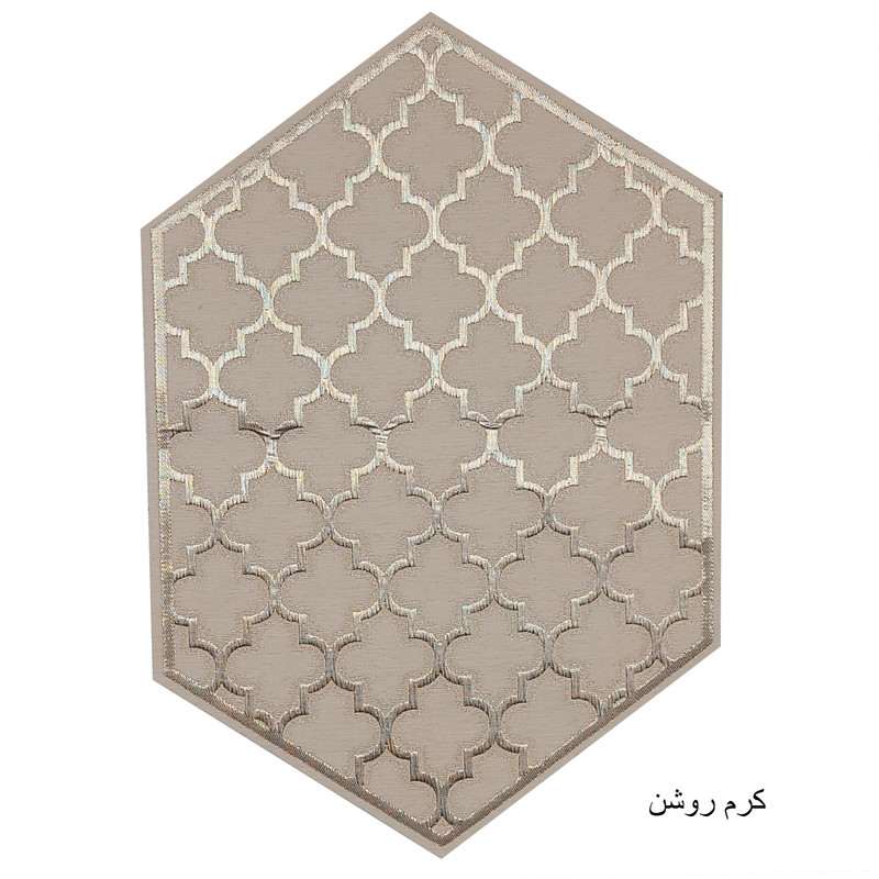 رومیزی مدل مخمل لانه زنبوری مجموعه 6 عددی