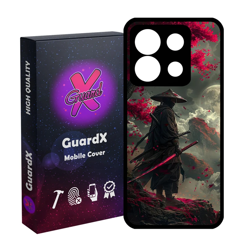 کاور گارد ایکس طرح سامورایی مدل Glass10804 مناسب برای گوشی موبایل شیائومی Redmi Note 13 5G