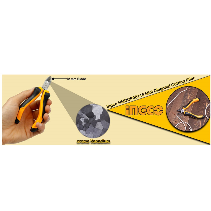 انبر سیم چین اینکو مدل HMDCP-08115 سایز 4.5 اینچ