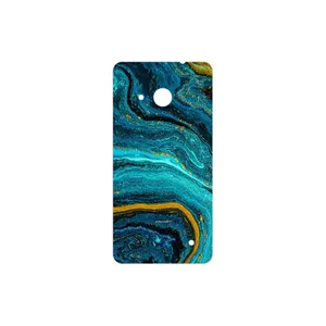 MAHOOT Turquoise marblewith golden streaks Cover Sticker for Microsoft Lumia 550
