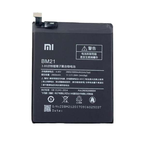 باتری موبایل مدل BM21 ظرفیت 2900 میلی آمپر ساعت مناسب برای گوشی موبایل شیائومی Redmi NOTE 