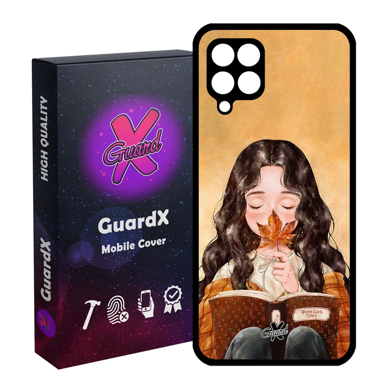 کاور گارد ایکس طرح Girl مدل Glass10223 مناسب برای گوشی موبایل سامسونگ Galaxy A12