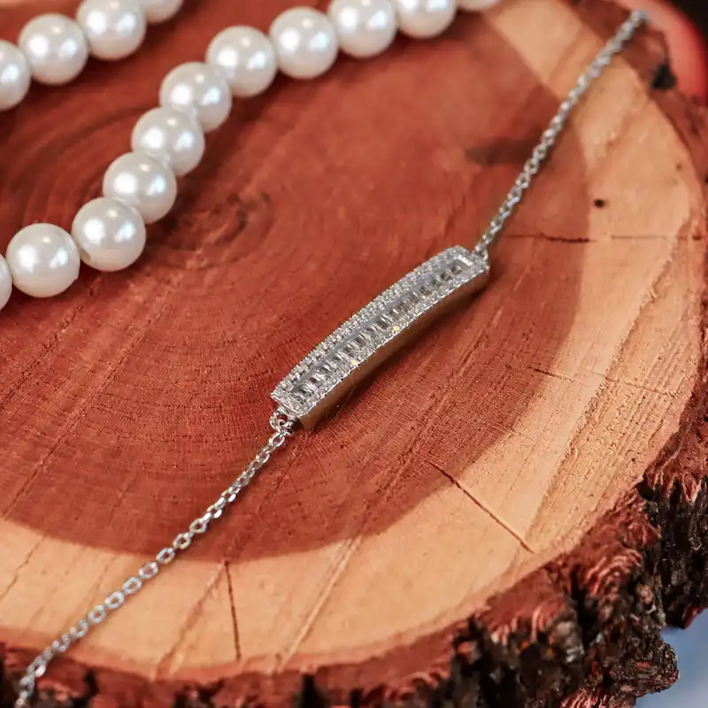 دستبند نقره زنانه جی تی ای مدل جی نایس 49