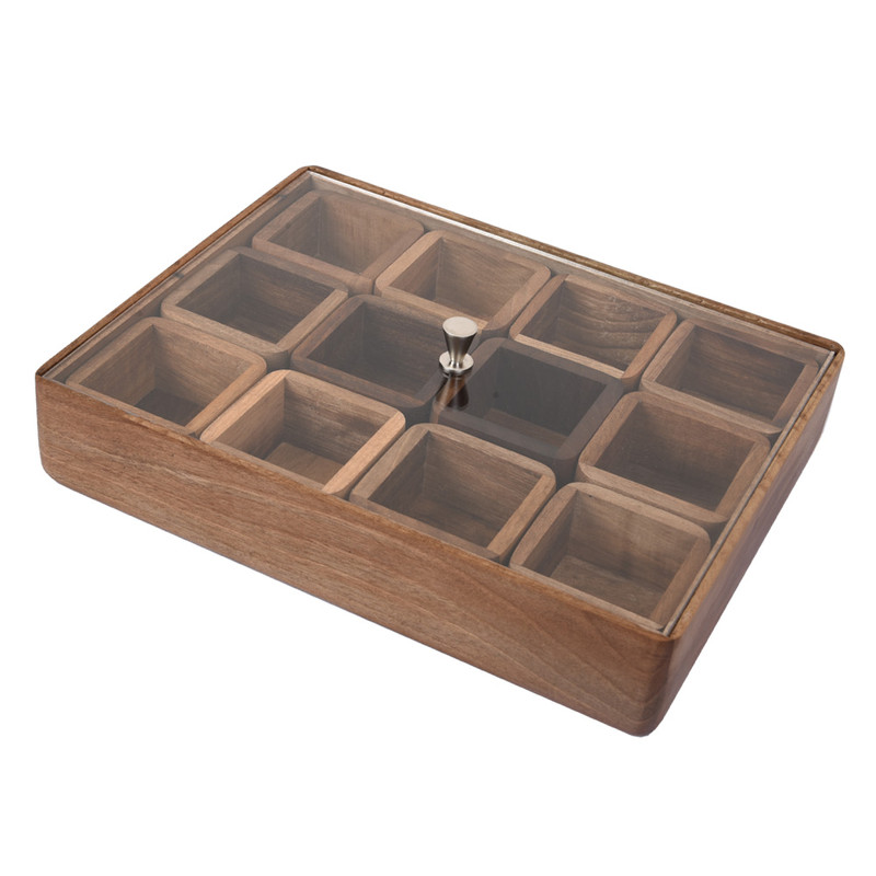 جعبه چای کیسه ای مدل کاسه چوبی