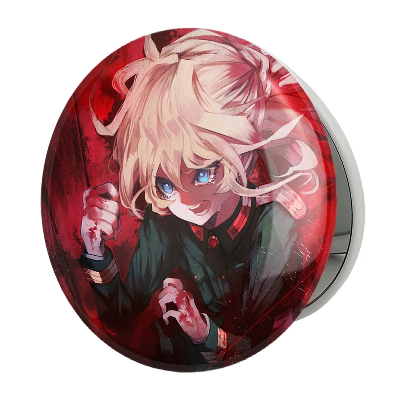 آینه جیبی خندالو طرح تانیا انیمه یوجو سنکی مدل تاشو کد 34692