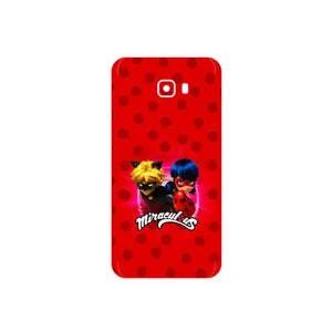 MAHOOT Ladybug and Cat Noir Cover Sticker for Samsung Galaxy C7 Pro