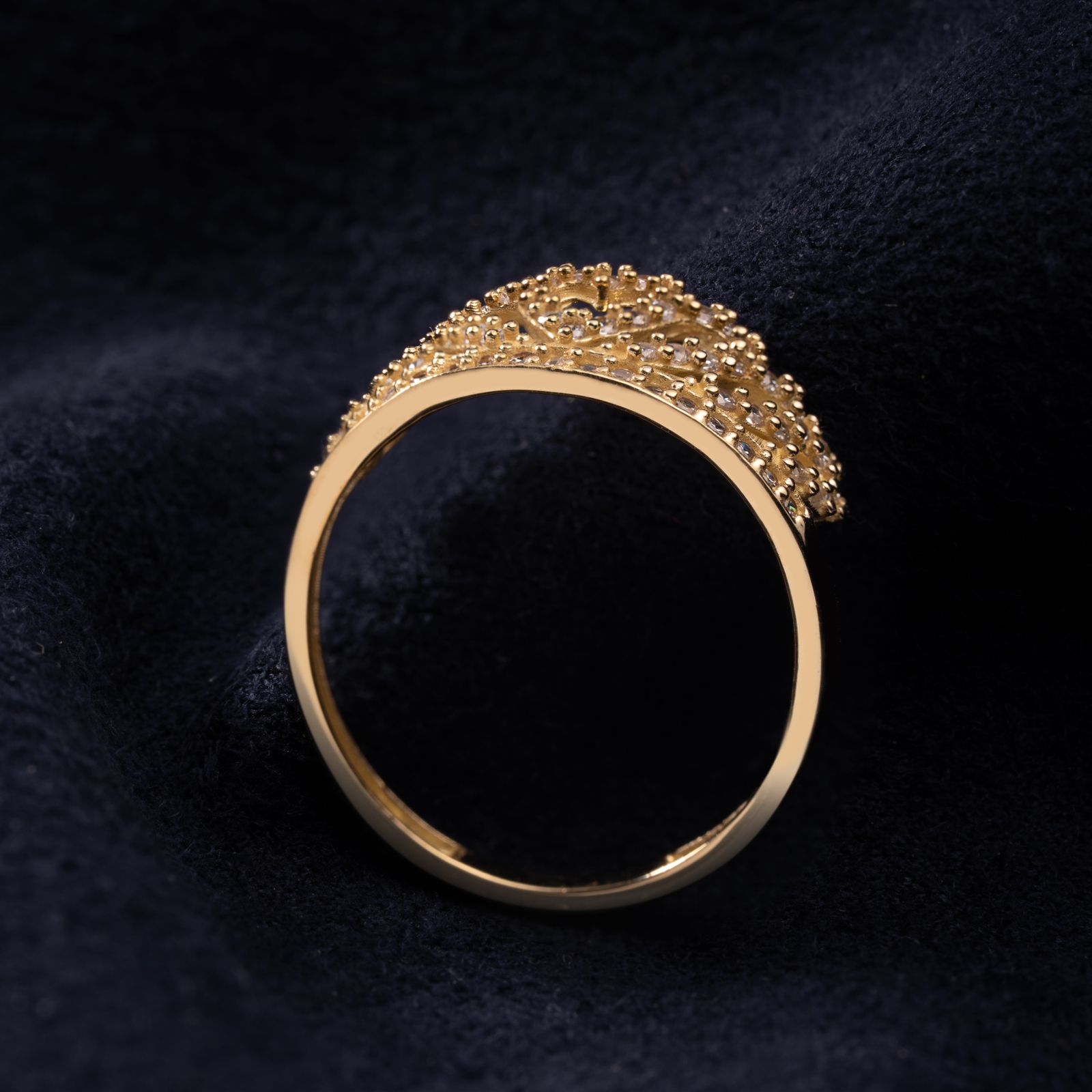 انگشتر طلا 18 عیار زنانه جواهری سون مدل 3255 -  - 3
