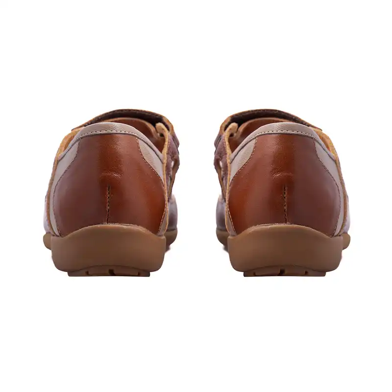 کفش روزمره زنانه مدل چلیپا کد A138 رنگ عسلی