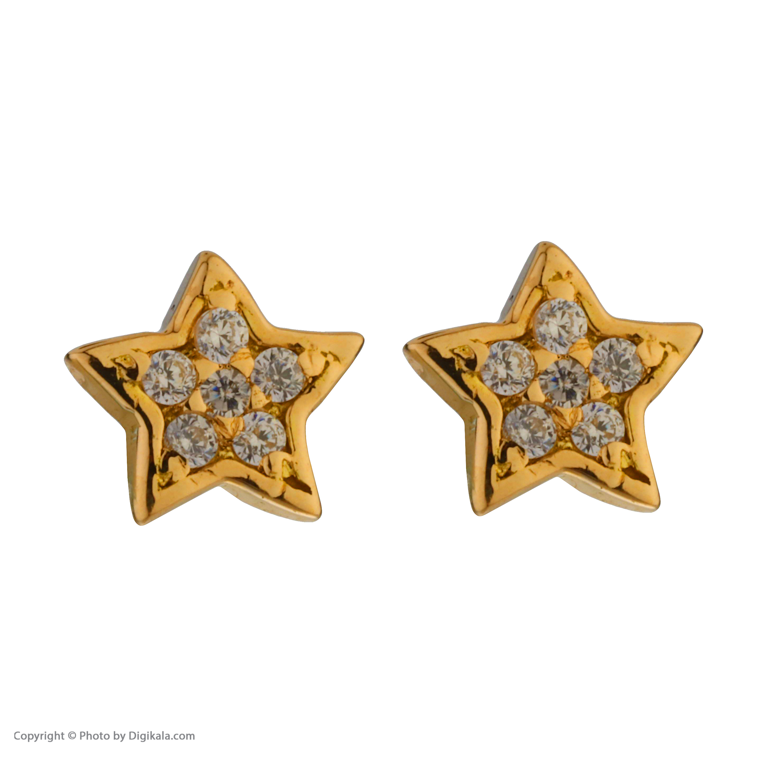 گوشواره طلا 18 عیار زنانه پرسته مدل WE372