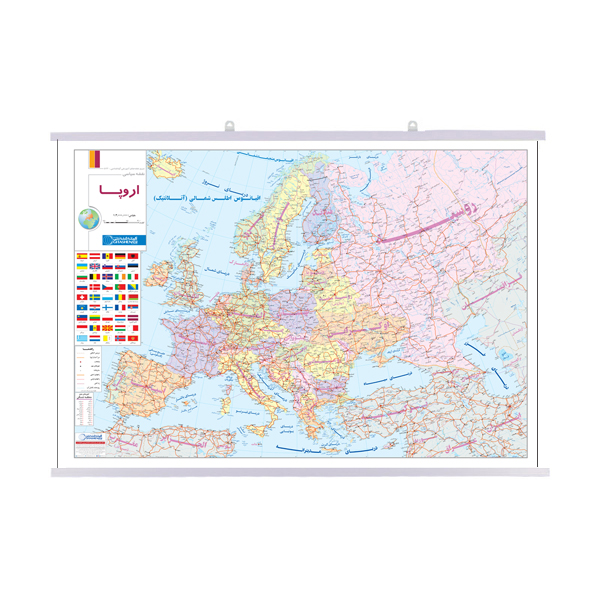 نقشه انتشارات گیتاشناسی مدل اروپا سیاسی کد LP 573