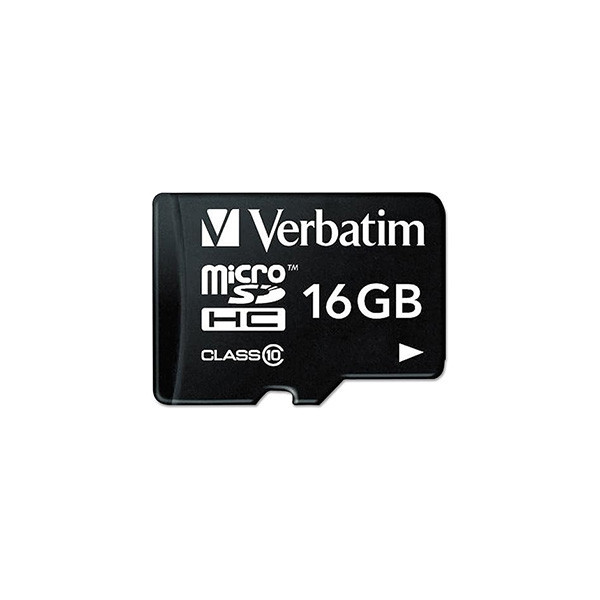 کارت حافظه Micro SDHC ورباتیم مدل Premium v10 کلاس 10 UHS-I سرعت 80MB/S ظرفیت 16 گیگابایت به همراه آداپتور
