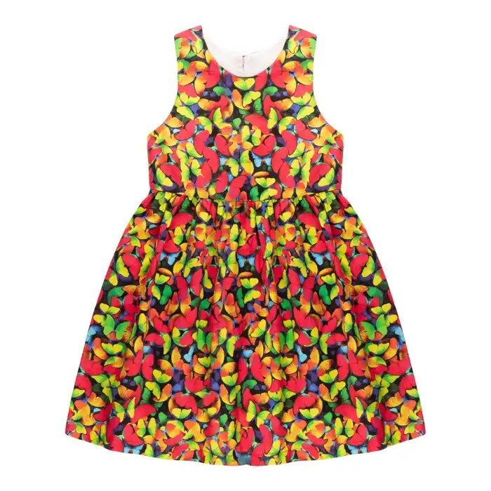 پیراهن دخترانه مدل پروانه ها 43013