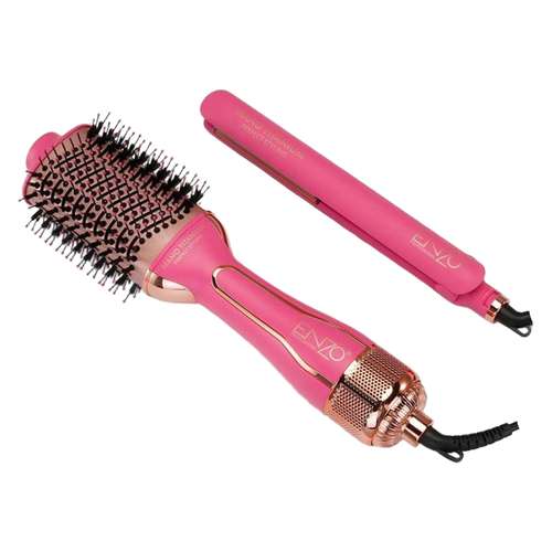 سشوار برس دار حالت دهنده  انزو پروفیشنال  مدل EN_510 به همراه اتو مو