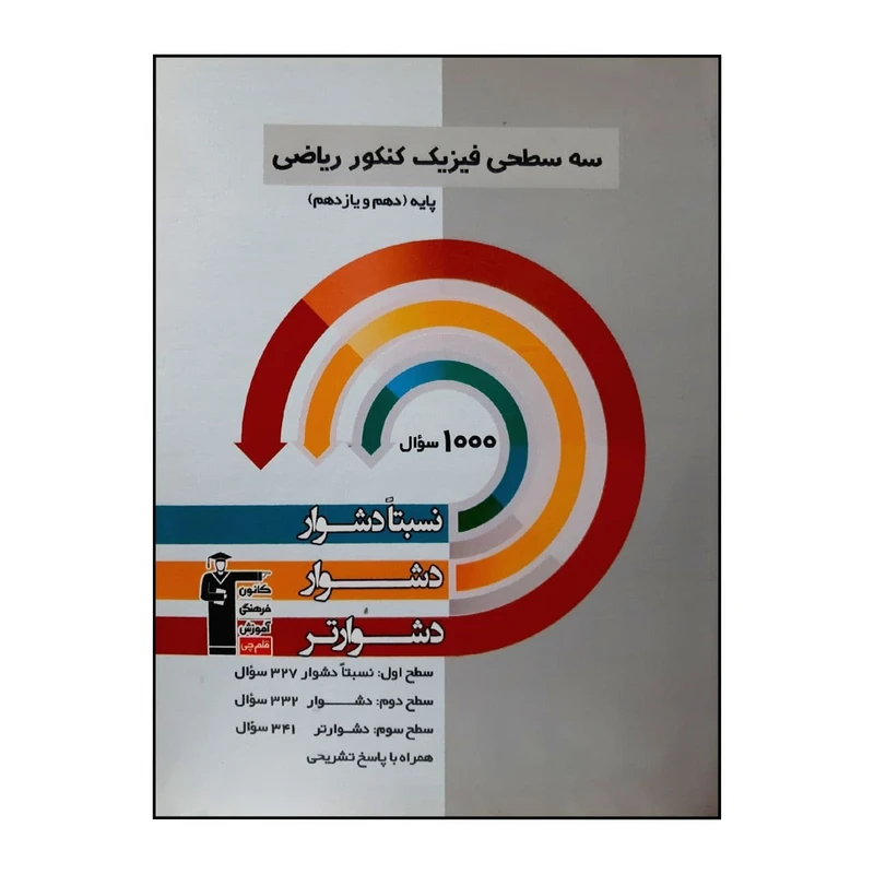 کتاب سه سطحی فیزیک کنکور رشته ریاضی پایه دهم و یازدهم ویژه 1401 اثر جمعی از نویسندگان انتشارات قلم چی