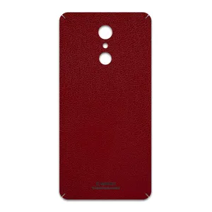 MAHOOT Red-Leather Cover Sticker for LG Q Stylus