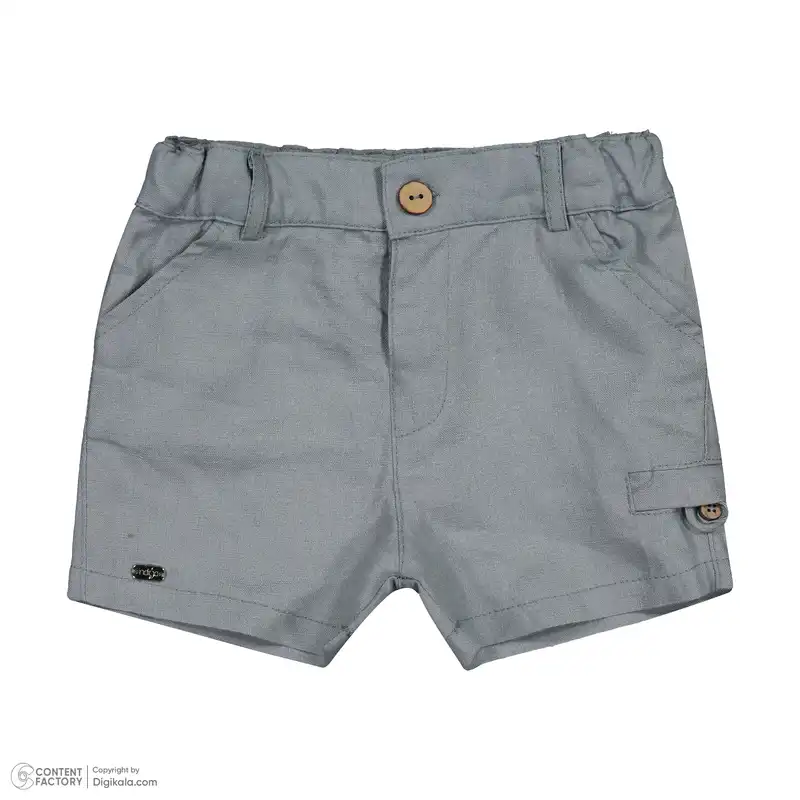 ست پیراهن آستین کوتاه و شورت نوزادی ایندیگو مدل 13246 رنگ سفید