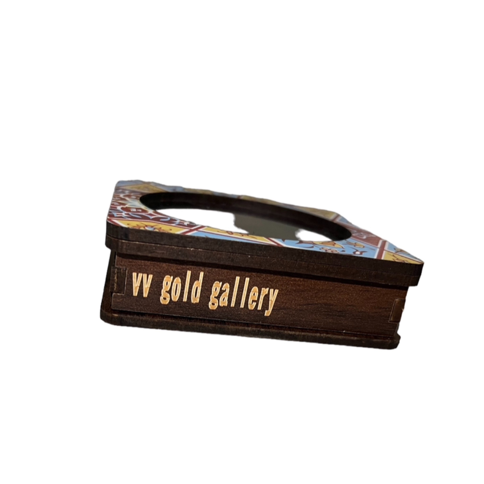 آویز گردنبند طلا 18 عیار زنانه وی وی گلد گالری مدل پروانه رنگ آبی