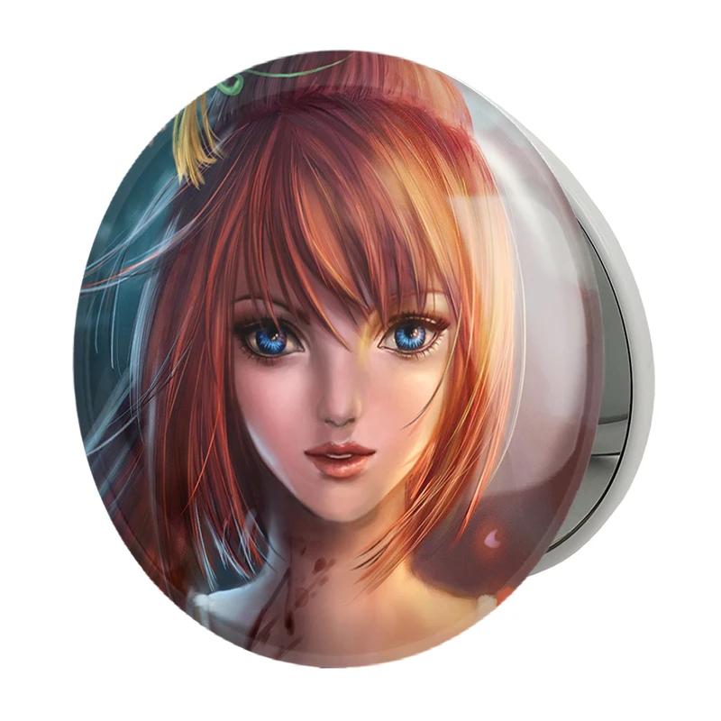 آینه جیبی خندالو طرح کاگویا انیمه گینتاما مدل تاشو کد 12934 