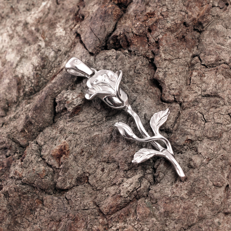 آویز گردنبند نقره زنانه مدل GTA-217