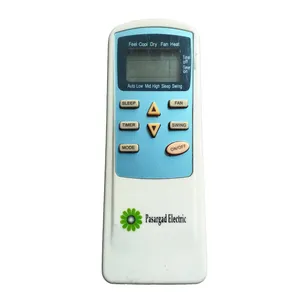 ریموت کنترل مدل 1200T مناسب برای کولر گازی پاسارگاد الکتریک 