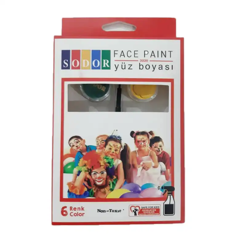 رنگ گریم صورت سودور مدل آبرنگی کد M1 بسته 6 عددی