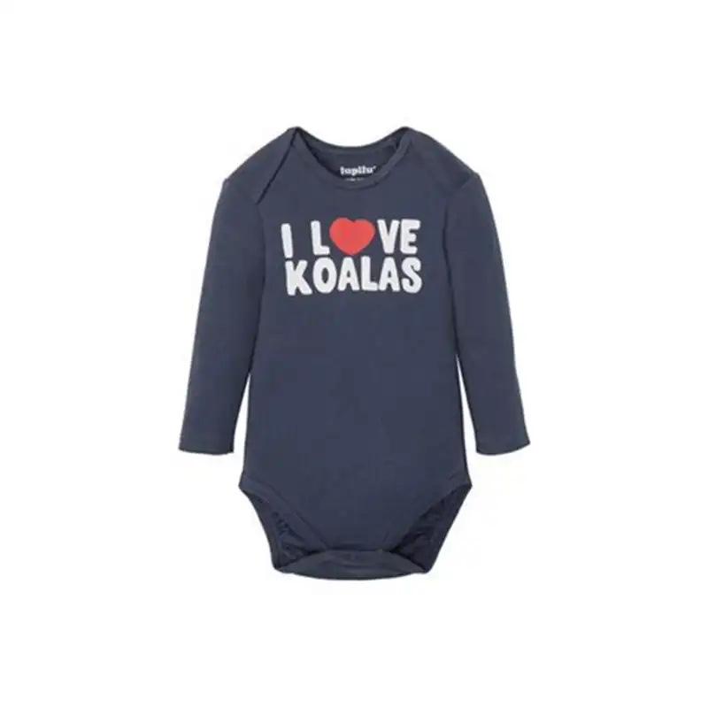 بادی آستین بلند نوزادی لوپیلو مدل KOALAS مجموعه دو عددی