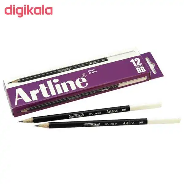 مداد مشکی آرت لاین مدل ep-hb/il کد 007 بسته 4 عددی