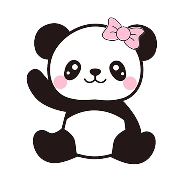  استیکر پارچه و لباس پاد آفرین طرح کارتونی پاندا کد 5487