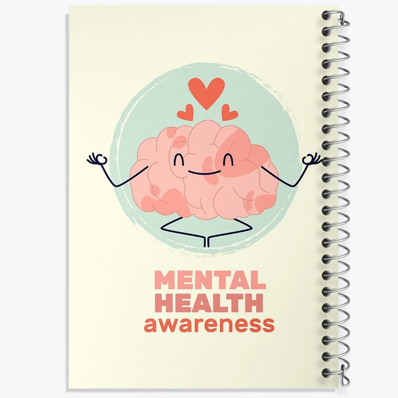 دفتر ژورنال نویسی 50 برگ خندالو مدل نقطه ای طرح سلامت روان کد F1919