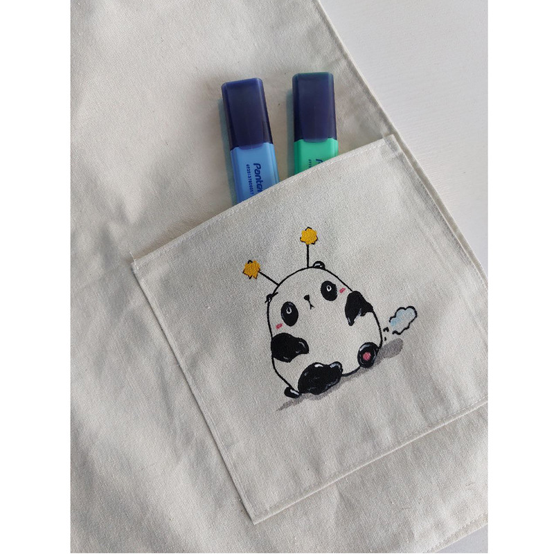 ساک خرید مدل جیب دار طرح خرس چاقالو