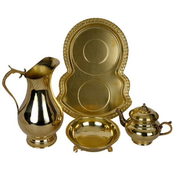 سرویس 5 پارچه مسی سماور مدل M11