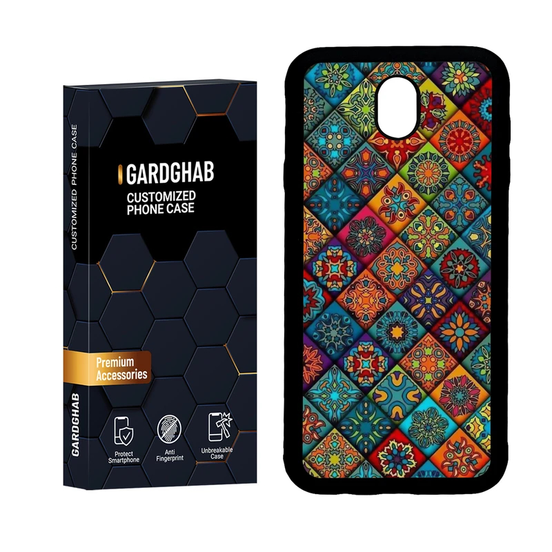 کاور گارد قاب مدل دور ژله ای هنری مناسب برای گوشی موبایل سامسونگ Galaxy J5 Pro