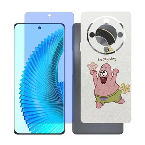 Glass together model anti blue screen protector suitable for Honor X9b mobile phone with back cover sticker