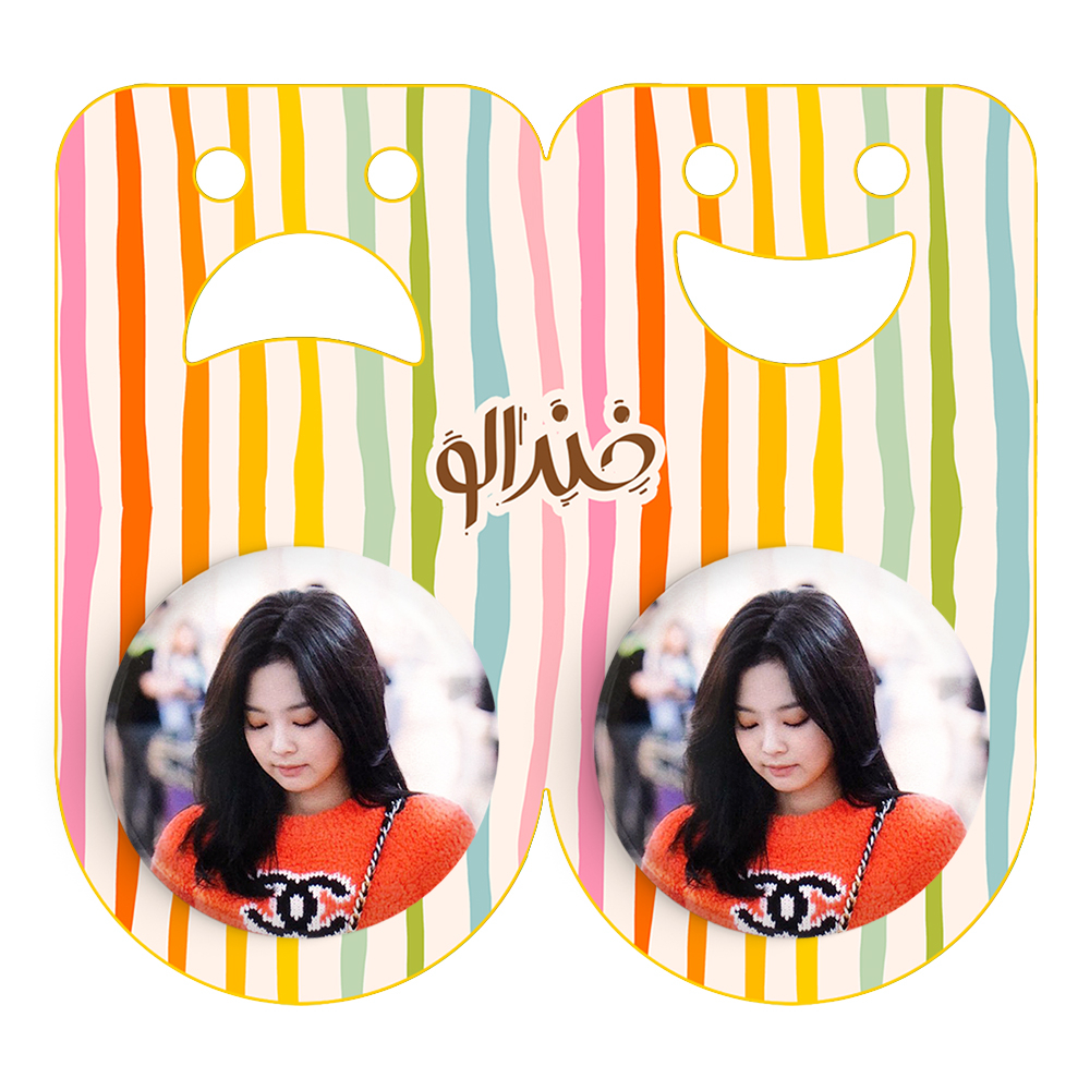 پیکسل خندالو مدل جنی بلک پینک کد 14100 به همراه مگنت