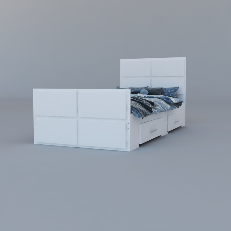 تخت خواب مدل SO12127 یک نفره سایز 204x94 سانتی متر