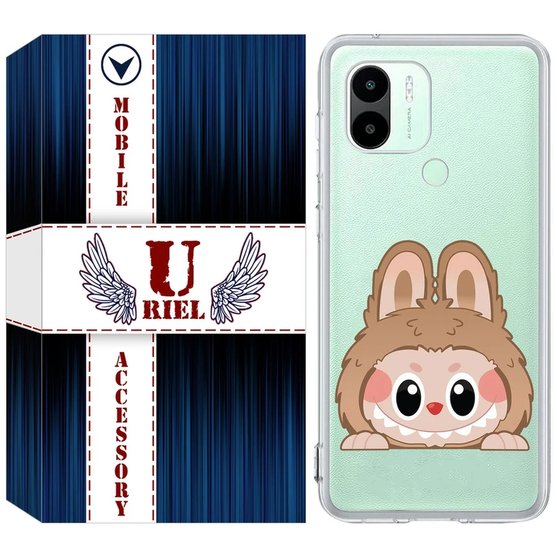 کاور یوریل قاب مدل Clear کد 143 طرح لبوبو مناسب برای گوشی موبایل شیائومی Redmi A1 Plus / A2 Plus