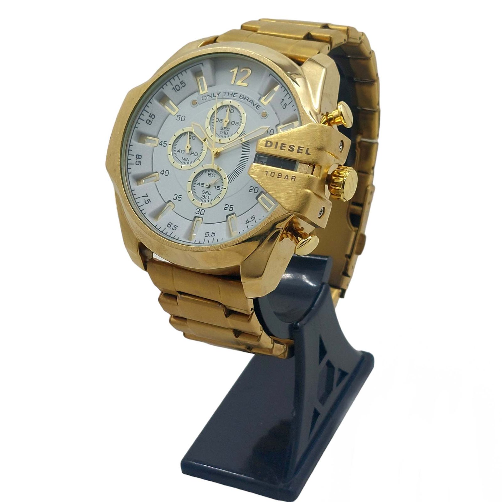 ساعت مچی عقربه‌ای مردانه مدل مگاچف شاخدار سه موتوره کرنوگراف G/W -  - 2