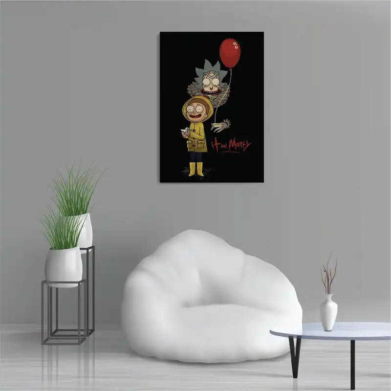 تابلو شاسی طرح انیمیشن ریک و مورتی Rick and Morty IT مدل M0381