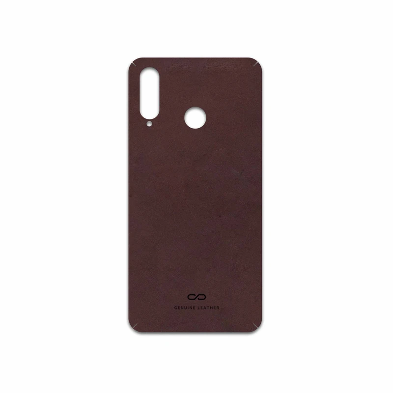 برچسب پوششی ماهوت مدل Matte-Dark-Brown-Leather مناسب برای گوشی موبایل هوآوی P30 Lite (48 MP Camera)