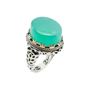 انگشتر نقره مردانه مدل عقیق کد 13511