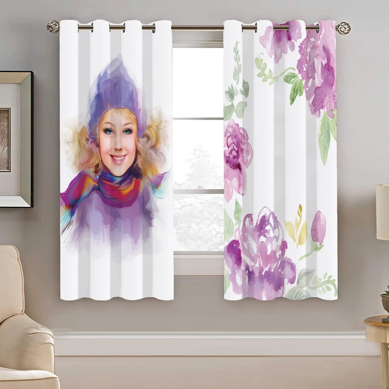 پرده نیروانا طرح  چهره   مدل هازان کد 4752     سایز 140×200 سانتی متر