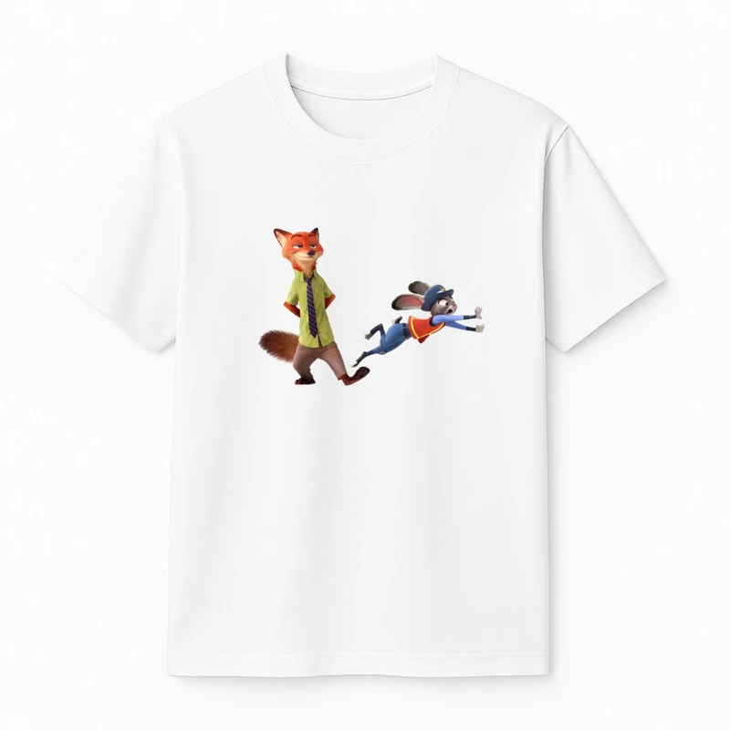 تی‌شرت آستین کوتاه پسرانه مدل زوتوپیا کد 1 