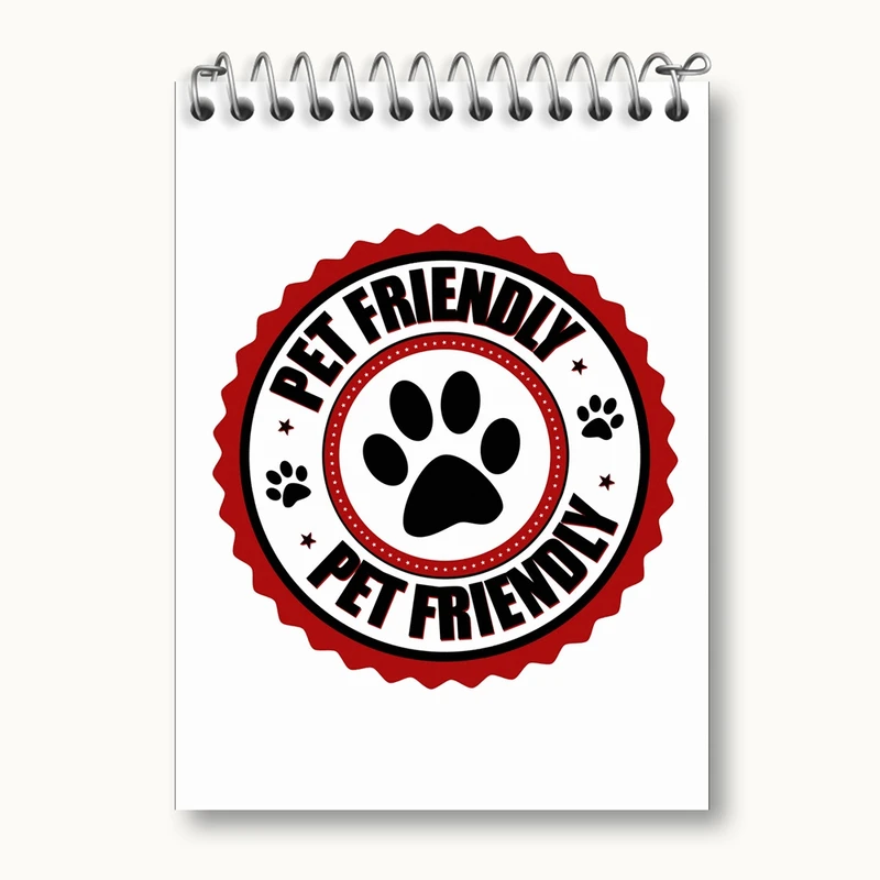 دفتر یادداشت 50 برگ خندالو مدل حمایت از حیوانات کد 27365