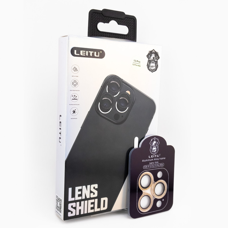 محافظ لنز دوربین لیتو مدل رینگی SHINY LENS مناسب برای گوشی موبایل اپل Iphone 13 Pro / 13 Pro Max