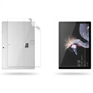 Multi Nano X-SFT Model Transparent Screen Protector Suitable For Microsoft Surface Pro 7 Plus 12.3 inch Tablet Along With The Back Protector