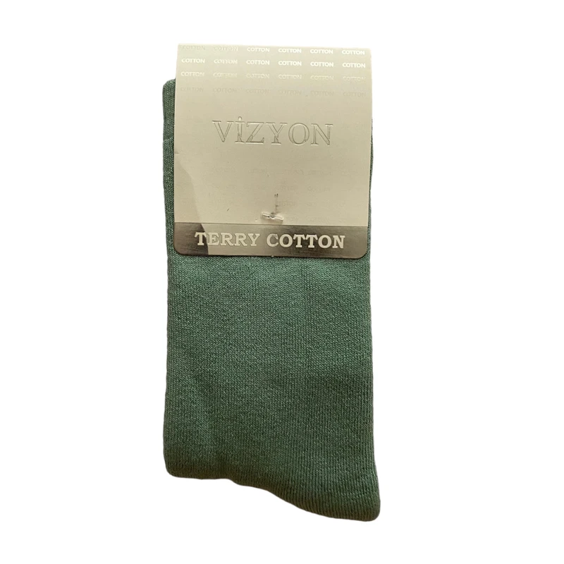 جوراب ساق بلند زنانه ویزیون مدل حوله ای